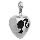 THOMAS SABO Barbie Silhouette Charm Anhänger Silber schwarz emailliert 0637-007-11