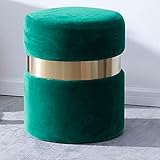 CHINESS Runder Sitzhocker Hocker Schminktisch Schuhbank Schemel, Schminktisch Hocker Sofa Puff Hocker Klavierhocker Schminkhocker Polsterhocker Schuhbank Lounge Dressing Hocker Fußbank