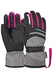 Reusch Unisex Fingerhandschuh Bolt GTX Junior in sportlichem Design blck/blck melang/pink glo, 6,5