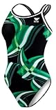 TYR Valor Diamondfit Damen Badeanzug, Mädchen, DVIC1Y-310-GREEN-22, grün, 22 -I