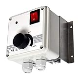 Industrie Drehzahlregler 2000 Watt Drehzahl- Regler Drehzahlsteuerung für Ventilator, Gebläse, Lüfter, Ventilatoren 230V /10A Drehzahlregler, Drehzahlsteller, Spannungsregler, Motor Motoren 230 Volt V