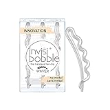 invisibobble Waver Haarspangen Crystal Clear I 3x Haarspangen transparent für Mädchen und Damen I starker Halt und haarschonend, ohne Metall I das Original, designed in Herzen Mü
