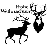 Stanzschablonen | Hirsche & Frohe Weihnachten | 4 Stück