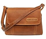 Hill Burry Damen Handtasche - Umhängetasche | Schultertasche aus weichem hochwertigem Rindsleder - Vintage Elegante Abendtasche | Schulterbeutel - Fashion Bag | Shopper (Braun)