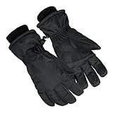 Hohe Qualität Winter Schnee Skihandschuhe Frauen Männer Touchscreen Wasserdicht for Schneemobil Skifahren Fahren Motorrad Reiten Radfahren Wandern für Lauf-Wander-Ski ( Color : Black , Size : XXL )