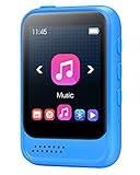 32G MP3 Player Bluetooth 5.0 mit Voller Touchscreen, JOLIKE Tragbare HiFi Verlustfreier Ton MP3 Musik Player, mit Line-in Voice Recorder, FM Radio, Built-in Lautsprecher, Unterstützt bis zu 128 GB