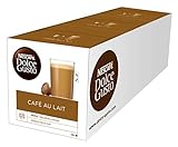 NESCAFÉ Dolce Gusto Café au Lait 48 Kaffeekapseln (ausgewählte Robusta Bohnen, Leichter Kaffeegenuss mit cremigem Milchschaum, Schnelle Zubereitung, Aromaversiegelte Kapseln) 3er Pack (3 x 16 Kapseln)