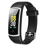 YAMAY Fitness Armband mit Blutdruckmessung,Smartwatch Fitness Tracker mit Pulsmesser Wasserdicht IP68 Fitness Uhr Blutdruck Messgeräte Pulsuhr Schrittzähler Uhr für Damen Herren Anruf SMS SNS B