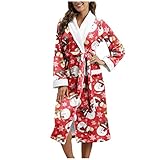 wwqasdfv Damen Robe Winter Animal Print Verlängerter Bademantel Spleißen Home Flanell Nachtwäsche Fleece Kapuze Plüsch Lange Pyj
