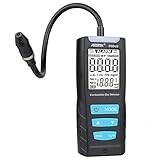 Gasleckdetektor, CURCONSA Alarm zur Erkennung brennbarer Gase zur Lokalisierung von Gaslecks wie Methan / Kohlenmonoxid, Messung der Umgebungstemperatur, Ton- und LED-Alarm Erdgasdetek