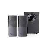 Combusters USB Design Lautsprecher 2.1 Box Boxen Pc Laptop System mit Holz Subwoofer Gamer Gaming kompatibel mit für Notebook Computer Tower Mac Smartphone Apple iPhone Samsung Galaxy LG Xiaomi Sony