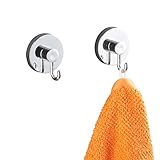 WENKO Vacuum-Loc® Haken 2er Set, 2er Set, Befestigung ohne b