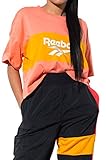 Reebok Damen Classics Vector Crop Top T-Shirt, Damen, kurzärmelig, Classics Vector Cropped Tee, Stellar Pink/Trek Gold, X-S