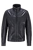 BOSS Herren Joles 1 10233378 01 Leather Jacket, schwarz(Black1), 60