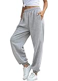 heekpek High Waist Jogginghose Damen Gym Sweatpants Lässige Loose Fit Jogginghose Sporthose Damen Leichte Bequeme F