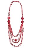 collezione alessandro Lange Kette Laren mit kleinen Glasp