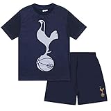 Tottenham Hotspur FC - Kinder Schlafanzug-Shorty - Offizielles Merchandise - Geschenk für Fußballfans - Dunkelblau - 12-13 J