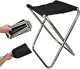 Klappstuhl [Ultraleicht 280 g] [Tragfähigkeit 150 kg] Klettern Wandern Klappstuhl Campingstuhl mit Aufbewahrungstasche, die einfach zu tragen ist, Camping Angeln Feuerwerk Display BBQ