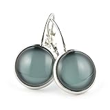 SCHMUCKZUCKER Damen Ohrhänger Urban Modeschmuck Ohrringe silber-farben Graub