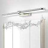 Chents Badezimmer Wandleuchten 20W Moderne LED Badezimmer Spiegel Licht Edelstahl Schminkspiegel Lichter Wasserdicht Bad Über Spiegel Lampe Bild Malerei Licht Neutral Weiß 4000k