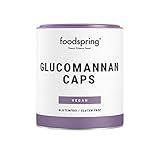 foodspring Glucomannan Kapseln, 120 Stück, Rein pflanzliche Nahrungsergänzung, die zum Gewichtsverlust beiträgt*, 100% vegan in Kapseln aus löslicher F