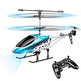 VATOS Hubschrauber Ferngesteuert Indoor RC Helikopter Spielzeug Ferngesteuert Mini Helikopter Flugzeug Geschenk Kinder YD-927 3 Kanal 2.4 GHz LED Gyro Schwebefunk