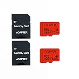 navor SD-Karte U1, 32 GB, für Kameras, Spiele, Handys, Klasse 10, Speicherkarte mit gratis Adapter, 2 Stück