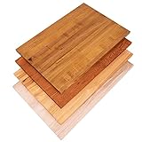 LAMO Manufaktur Tischplatte Massivholz für Schreibtisch, Esstisch, Holzplatte 120x80 cm, Natur, LHG-01-A-002-120