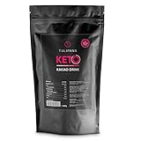 Tulipans cremiger KETO Kakao Drink mit MCT und einem Hauch Vanille | Kakao ohne Zucker | Veganes und Low-Carb Kakao Pulver zum Trinken, Baken und V