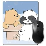 Designer printed vertical mouse pad für laptop n computer | drei comic-bären | mauspad | mousepad für gamer | gaming mousep