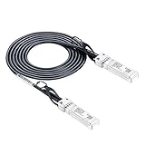 Elfcam - 10G SFP+ auf SFP+ DAC kompatibel 10G DAC SFP+ zu SFP+ kompatibles Kupfer passiv 30AWG Twinax Kabel, Kompatibel für Cisco, Juniper, Mikrotik, Huawei (2 M)