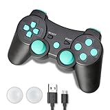 Shineled PS3 Controller, Wireless Controller für PS3, Double Shock 6-Achsen Bluetooth Gamepad Joystick mit Ladekabel für Playstation 3 (Blue)