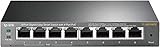 TP-Link TL-SG108PE 8-Port Gigabit Easy Smart Switch mit 4 PoE+ Ports (64 Watt, geschirmte RJ-45 Ports,IEEE-802.3af/at, einfache Konfiguration, lüfterlos) Schw