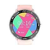 XXH Herren Smartwatch, Vollbild-Touch, IP67, wasserdicht, Sport, Herzfrequenz, Blutdruckmessgerät, Fitness-Tracker, Bluetooth für Android IOS(B)(A)