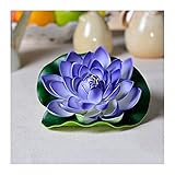 künstliche blumen Künstliche Blumen 10 stücke Künstliche Lotus Realistische Wasser Lilie Pads Blätter Floating Foam Lotusse für Garten Koi Fischteich Aquarium Pool Hochzeitsdekor unechte b