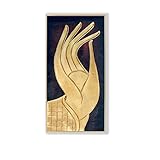 Hand Buddha Gold abstrakte Malerei Meditation Poster Druck Nordic Ölgemälde Malerei Wohnzimmer Dekoration Wandmalerei 40x70