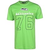 New Era NFL Seattle Seahawks On Field Graphic T-Shirt Herren neongrün, XXL