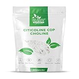 RP Citicolin | CDP-Cholin | 250mg | 60 Kapseln | Hergestellt in ISO-lizenzierten Einrichtungen | GMO-frei, glutenfrei, milchfrei und frei von Allerg