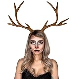 Hirschgeweih Stirnband Einstellbare Rentiergeweih Elch Cosplay Hörner Kopfschmuck Weihnachten Halloween Urlaub Zubehör Hirsch Kostüm Für Erw