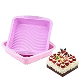 WACLT DIY zufällige farbe quadratische lebensmittelgrade silikon nicht stick kuchen brot toast mold wellenförmige boden einfache irdisch pan back