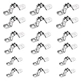 BELIOF 75 Stücke Edelstahl U Rohrschelle U Schlauchschelle in 3 Größe für Wasserrohre Gasrohre Heizrohre Premiume Befestigungsschelle für Rohrbefestigung 10mm 20mm 25