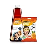 Sanostol Bonbons Orange 75 g + Sanostol Multi-Vitamine 780 ml, Sanostol ohne Zuckerzusatz: Vitamine für Kinder, unterstützt ein gesundes Immunsystem mit den vielen V