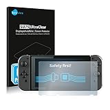 Savvies 6X Schutzfolie kompatibel mit Nintendo Switch Displayschutz-Folie Ultra-transp