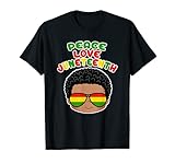 Juneteenth Melanin Black Boy Anführer Frieden Liebe T-S