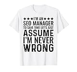 Ich bin ein SEO-Manager, um Zeit zu sparen Lass uns einen lustigen Job annehmen T-S