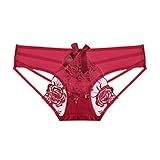 Zhiyao Damen Seamless Strings Slip Nahtlos Hipster Unterhosen Tangas Sexy Unterwäsche Bequem Dessous Frauen Sexy Lace Cross Bow