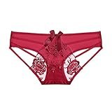 Zhiyao Damen Seamless Strings Slip Nahtlos Hipster Unterhosen Tangas Sexy Unterwäsche Bequem Dessous Frauen Sexy Lace Cross Bow