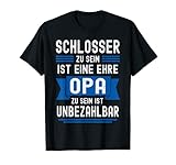 Herren Schlosser TShirt Lustig Spruch Opa Enkel Großvater T-S