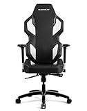 Quersus Evos 302 Gaming-Sitz, Kunstleder, Schwarz/Weiß, S-L