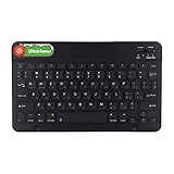 Ultra Slim Drahtlose Tastatur, Bluetooth 3.0 Keyboard mit QWERTY US/Russisch Layout, 80 Tastatur Mini Keyboard, Wassewrdicht Staubfest Design, für Windows Android I